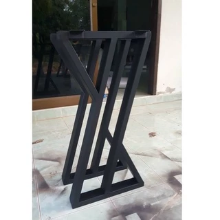 MPT-Steel ขาโต๊ะเหล็กสำเร็จรูป ทรง ZX Model 1คู่ (2ขา) สีดำด้าน ทำจากเหล็กกัลวาไนท์ แข็งแรง ทนทาน กันสนิมม