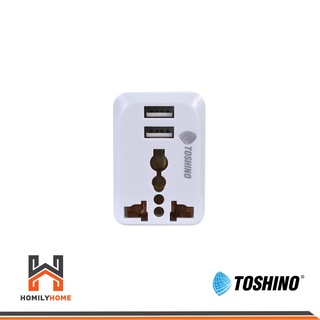 Toshino ปลั๊กแปลง รุ่น PU-E Travel Adapter ปลั๊ก B 6904531004206