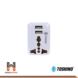 Toshino ปลั๊กแปลง รุ่น PU-E Travel Adapter ปลั๊ก B 6904531004206