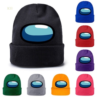 Hequ Kuong Among Us Beanie หมวกถักอบอุ่นสไตล์ฮิปฮอปสําหรับผู้ชายและผู้หญิง