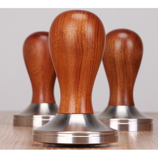 แทมเปอร์เกลี่ยหน้ากาแฟ ลายไม้  Wooden Tamper