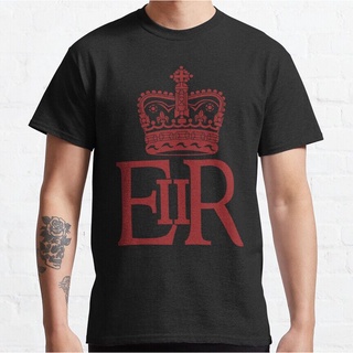 The Royal Cypher Of Queen Elizabeth II New Men S Fashion Short Sleeve T-Shirt