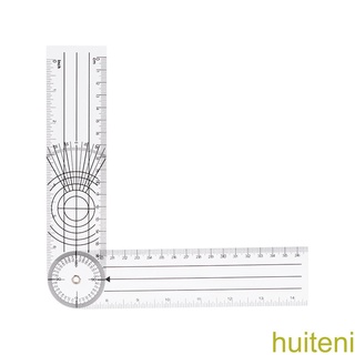 [huite]Multi-Ruler Goniometer Angle Medical Spinal Ruler Professional 360 Degree Measuring Tool Spinals Goniometer