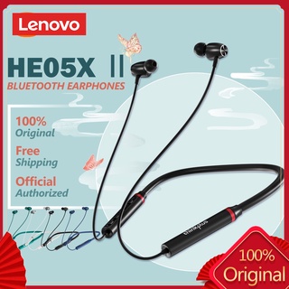 Lenovo HE05X Ii HE05 หูฟังอินเอียร์ไร้สายบลูทูธ 5.0 IPX5 พร้อมไมโครโฟนไร้สาย ลดเสียงรบกวน กันน้ํา