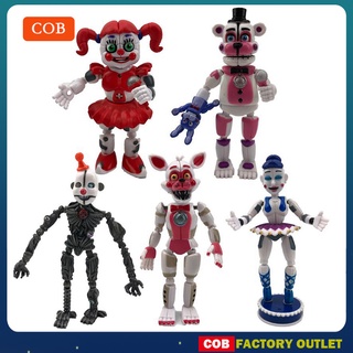 Fnaf Five Nights At Freddys 13ซม.Funtime Freddy Circus Funtime Foxy ของเล่นโมเดลตุ๊กตาสุนัขจิ้งจอกสําหรับเด็กผู้ชายผู้หญิง (เปล่งแสง) ของเล่นเด็ก