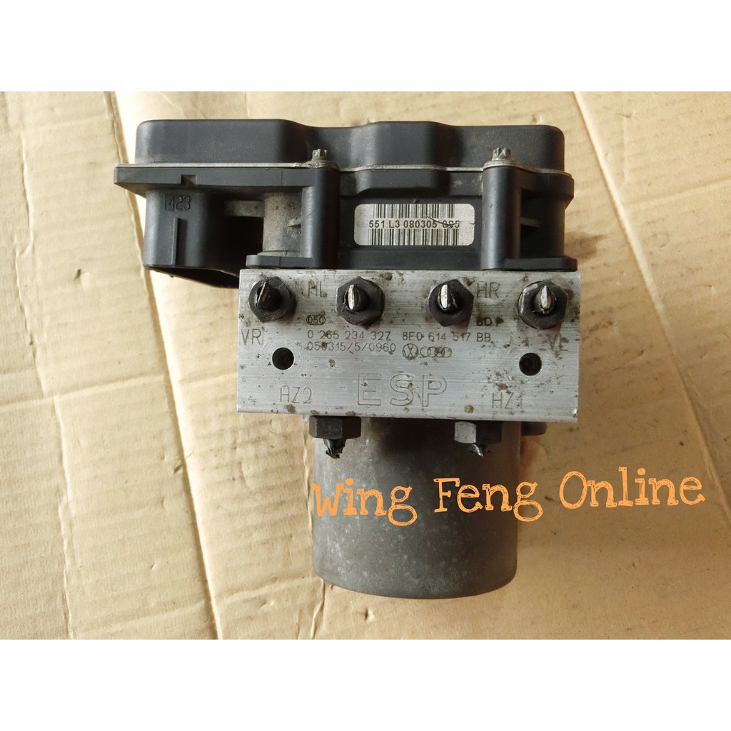 Audi A4 B7 8E ESP ABS Actuator เบรคปั๊ม 04-09y ใช้ 8E0910517ซี