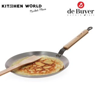 de Buyer 5715.24 Round crepe pan MINERAL B BOIS D.24 cm / กระทะเหล็ก