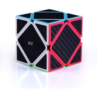 รูบิค แปลก ๆ รูบิค ของแท้ อย่างดี Qiyi Qicheng Skewb Carbon Fiber Magic Cube Speed Cube rubix cube qiyi cube SharkRubik