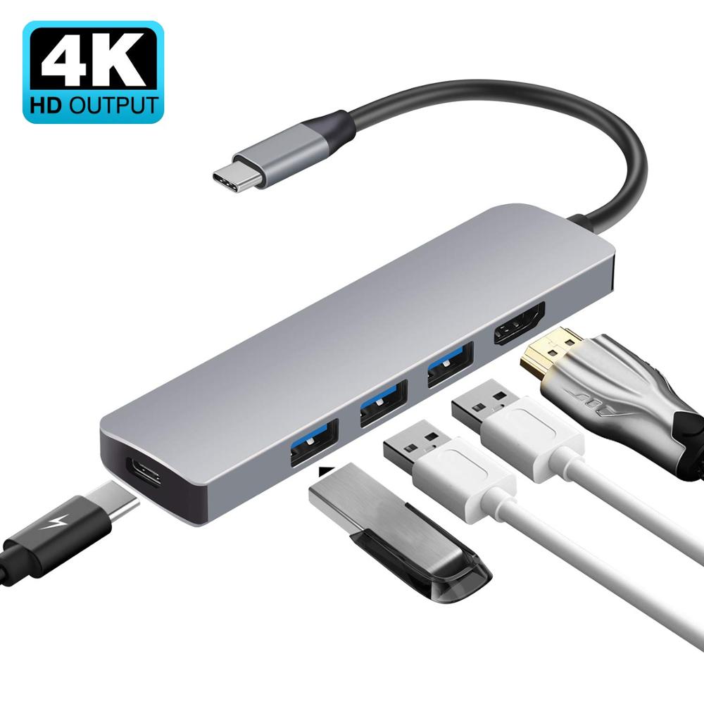USB C 3.1 HUB Type C to 4K HDMI USB-C 3.0 PD Charging HUB Dongle