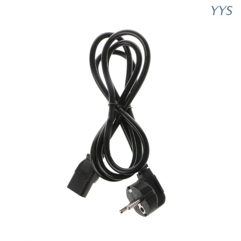 Yys สายเคเบิลปลั๊ก Eu C13 Iec 320 2 Pin Ac ทรงกลม 1.5 ม.
