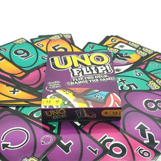 【พร้อมส่ง】ใหม่ Uno การ์ดเกมกระดาน แบบพลิกได้