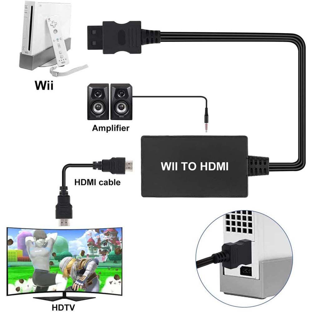 AUGUSTINE High Quality WII to HDMI Converter for PC HDTV Monitor Video