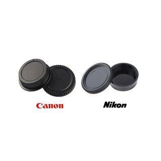 Body Cap &amp; Rear Lens Cap ฝาปิดบอดี้ + ฝาปิดท้ายเลนส์ มีทั้งของ Canon และ Nikon