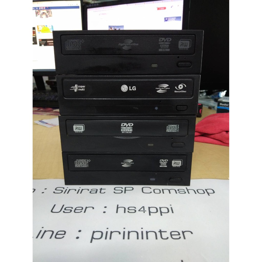 เครื่องอ่านแผ่น CD/DVD สำหรับติดตั้งกับคอมตั้งโต๊ะ