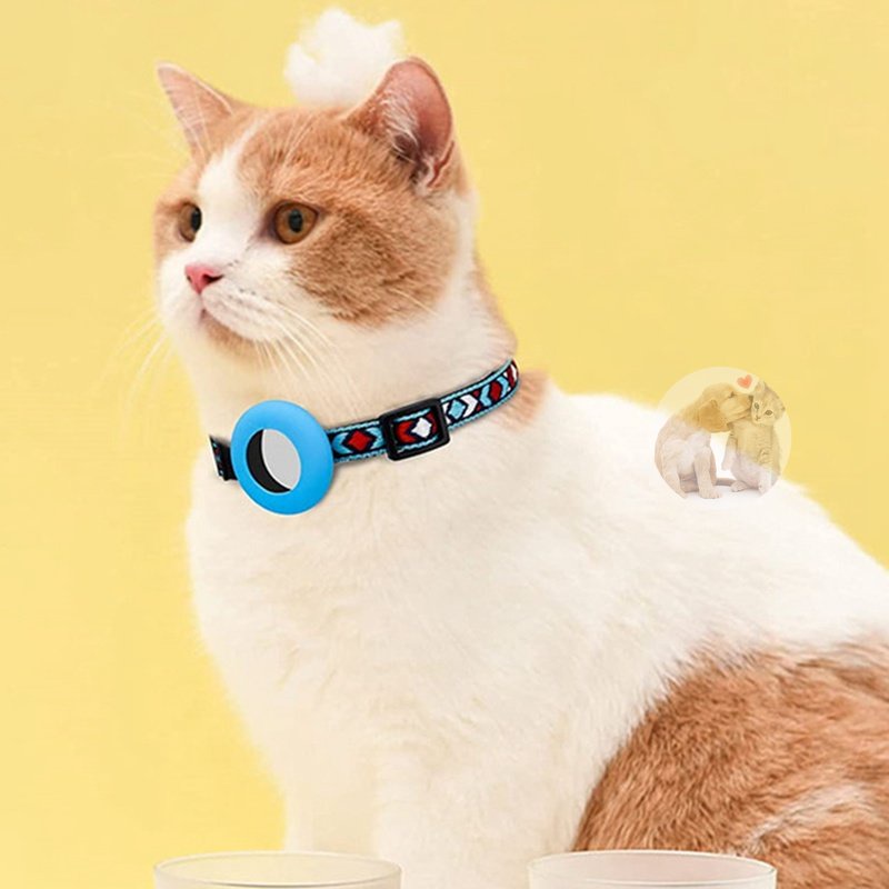 COD สําหรับ AirTag ปลอกคอแมว มีเข็มขัดนิรภัย พร้อมกระดิ่ง สามารถปรับได้  สําหรับ Airtag สัตว์เลี้ยง สุนัข แมว