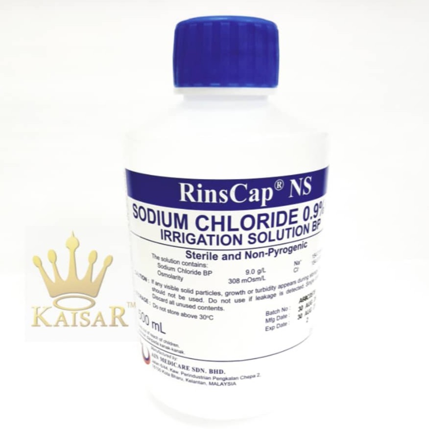 RINSCAP NS NACL IRRIGATION SOLUTION 0.9% 500ML