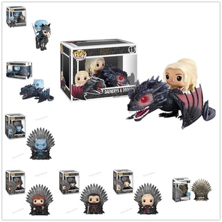 ตุ๊กตาฟิกเกอร์ Funko Pop Game Of Thrones Jon Snow Daenerys Night Tyrion สําหรับตกแต่งบ้าน