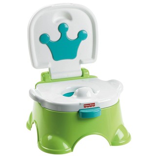 Fisher Price ฟิชเชอร์ ไพรส์ Royal Step stool Potty โถรองนั้ง เก้าอี้สำหรับถ่าย โถฉี่ สินค้าลิขสิทธิ์แท้ BGP36