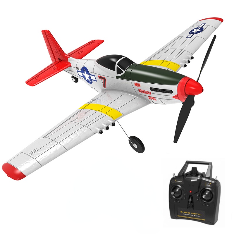 Volantex RC - Beginner RC Airplane Wing Fighter P51D Mustang Xpilotation System, ONE-KEY AEROBATIC (