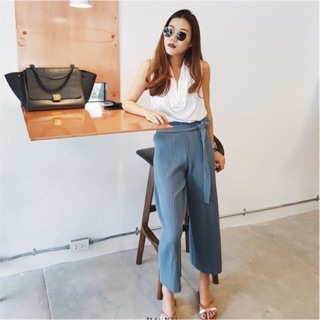 Cloud Sky • Botton fly pleated pants ✱ ♡