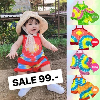 Sale!! ชุดเด็ก summer baby girl มัดย้อมคอลเลคชั่น