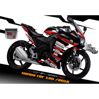 สติ๊กเกอร์แต่งลายรถ Honda Cbr 150 โมเดลเก่า 2015 ลาย SPORT V.1