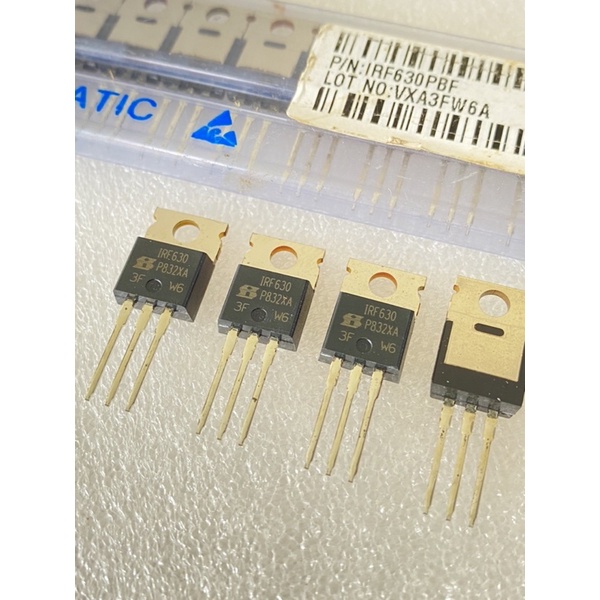 (แพ็ค2ตัว) IRF630 TO-220 แท้-ใหม่ต้นฉบับคุณภาพเต็ม100% มอสเฟท IRF630 IRF630PBF