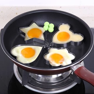 แม่พิมพ์ทอดไข่ เเพนเค้ก แบบสแตนเลส แม่พิมพ์ครัวทำอาหาร ไข่ดาว ไข่เจียว