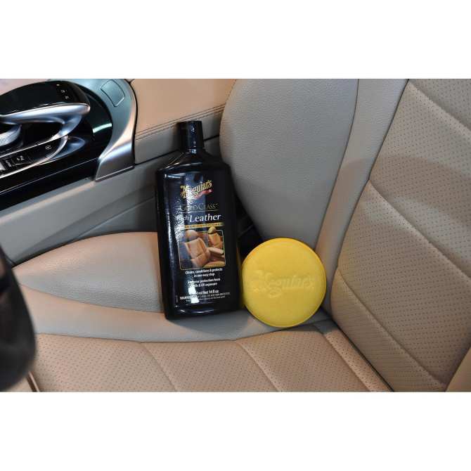 Meguiars G7214 Gold Class Rich Leather Cleaner Conditioner Lotion นำยา