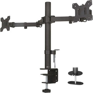 WALI : WALM002* อุปกรณ์ยึดจอมอนิเตอร์ Dual LCD Monitor Fully Adjustable Desk Mount Stand