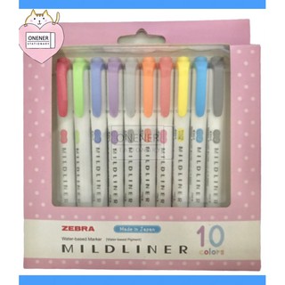 ZEBRA ชุดปากกาเน้นข้อความ Mildliner