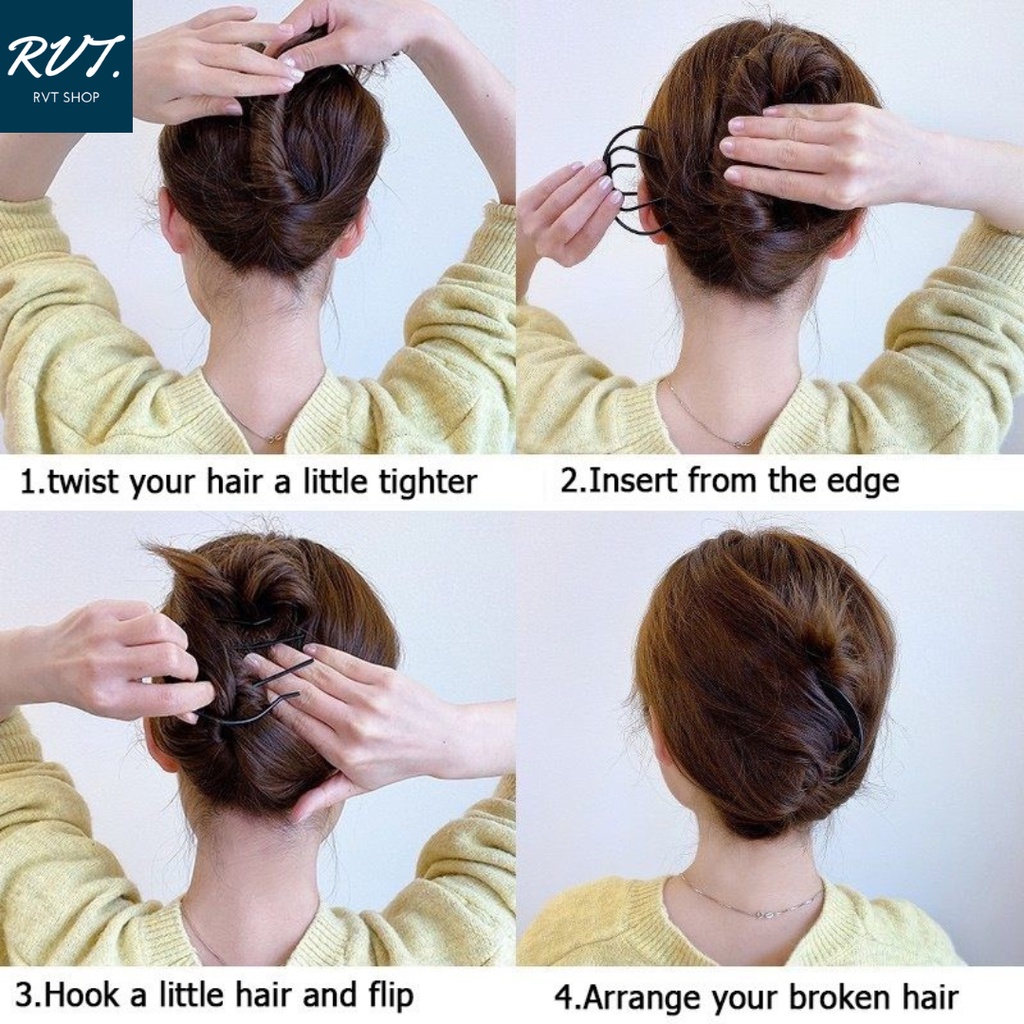 หวีโลหะซ่อนเก็บผม เกล้าผม จัดแต่งทรงผมได้หลายรูปแบบ - รูปที่ 3