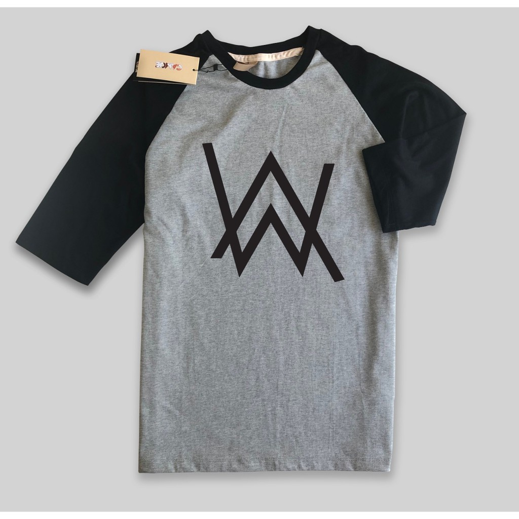 Alan Walker Dj music EDm design เสื้อยืด Raglan