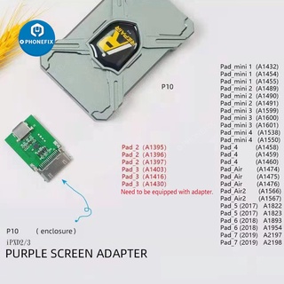 อะแดปเตอร์หน้าจอสีม่วง สําหรับ IRepair P10 Magico Diag Tool Mini DFU Box สําหรับ IPad 2/3 Hard Disk SN Reading Writing No Disassembly