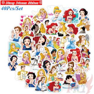 ❉ Disney Princess 02 สติ๊กเกอร์ ❉ 40Pcs/Set DIY Decals สติ๊กเกอร์ for Diary Laptop Scrapbooks Skateboard