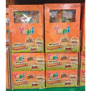 ยูปี้ มินิ วาฟเฟิล แซนวิช กัมมี่ 7.5กรัม ยกกล่อง 24ชิ้น หมากฝรั่ง YUPI MINI WAFFLE SANDWICH GUMMY