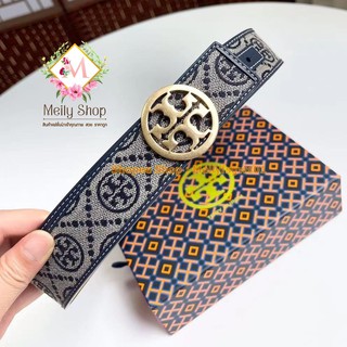 Tory Burch T Monogram Belt New !เข็มขัดหนัง เข็มขัดแฟชั่น งานสวย เข็มขัดดีไซน์เก๋ เข็มขัดโลโก้ เข็มขัดสาย รุ่นใหม่ล่าสุด