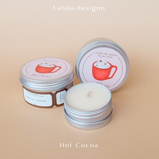 Hot Cocoa Scented soy wax candle เทียนหอมไขถั่วเหลือง by Lalala.designn