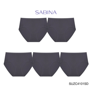 Sabina ซาบีน่า กางเกงชั้นใน (Set 5 ชิ้น) (ทรง Half ) รุ่น Panty Zone รหัส SUZC4101SD สีเทาเข้ม