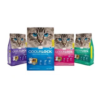 Odour Lock ขนาด 12 กิโลกรัม ทรายแมว เกรดอัลตร้าพรีเมี่ยม ทรายแมวภูเขาไฟ ทรายแมวเบนโตไนท์