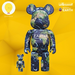 gachabox Bearbrick EARTH 100%+400% แบร์บริค ของแท้ พร้อมส่ง - Be@rbrick - MEDICOM TOY 25th ANNIVERSARY EXHIBITION