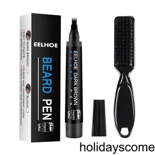 [HCLM] Waterproof Beard Pen Beard Filler Pencil and Brush Beard Enhancer Moustache Coloring Shaping Tools