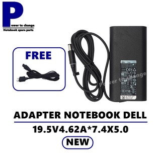 ADAPTER NOTEBOOK DELL 19.5V4.62A*7.4X5.0 NEW ทรงใหม่ / สายชาร์จโน๊ตบุ๊ค เดล + แถมสายไฟ