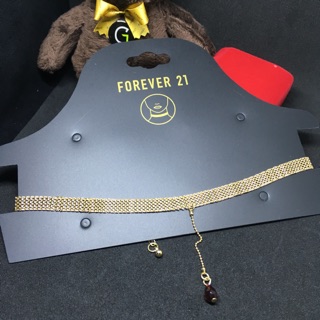 Forever XXI โชคเกอร์แบรนด์เนม จี้ยาว