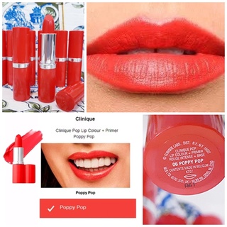 Clinique Pop Lip Colour สี 06 Poppy Pop ขนาดจริง แท้ค่ะ