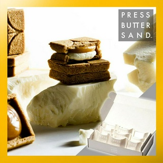 Press Butter Sand &lt;White&gt; ช็อกโกแลตคาราเมล รสอ่อนโยน 5 ชิ้น 9 ชิ้น【ส่งตรงจากญี่ปุ่น】(ผลิตในญี่ปุ่น)