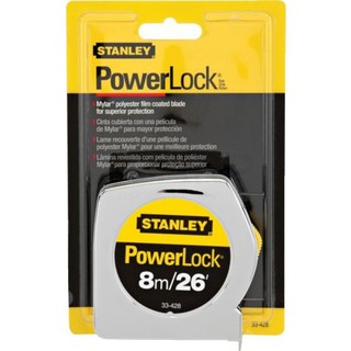 STANLEYตลับเมตร 8m. 33-428 measuring tape Power Lock