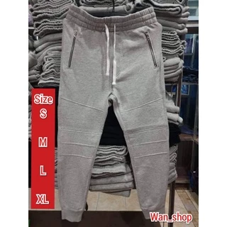 กางเกงขายาวกระเป๋าซิบข้าง (jogger ) ผ้าสำลี ใส่ได้ ชาย& หญิง ทุกโอกาส