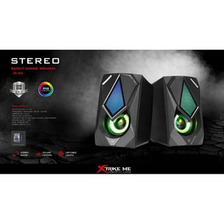 [โค้ด JANINC30 ลดเพิ่ม30%]  ลำโพง XTRIKE ME STEREO 2.0 CHANNEL SPEAKERS SK-402 มีสายแจ็ค 3.5