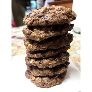 oatmeal chocolate chip soft cookies คุ้กกี้ข้าวโอ๊ต